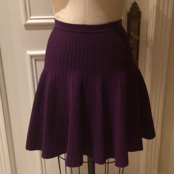 BCBG MaxAzria fit&flair circle skirt purple - Picture 1 of 2
